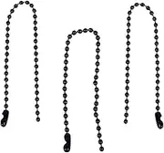 Veemoon 100pcs Bead Chain for DIY Crafts Durable Tag Chain High Polished Ball Connectors for Key Rings Bracelets and Decorative Ornaments