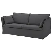 BACKSÄLEN 3-seat sofa, Hallarp grey