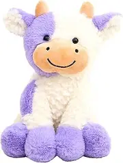 Adorable Plush Cow Toy - Cow Stuffed Animal | Dairy Cattle Soft Stuffed Animal | Cow Plush Toy Soft Farm Animal Plushy Squishy Pillow Toy Plush Cow Throw Pillow Animal Toy for Kids