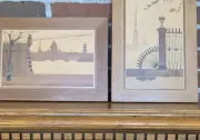 Inlay Wood Wall Decor - Old St.Petersburg Russia