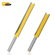 Mesee Set of 2 Pieces Extra Long Straight Router Bit Set, 1/4-Inch Shank Double