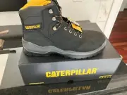 Size 10.5 M - CATERPILLAR Composition Toe Men's Work Boot -- BLACK