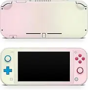 TACKY DESIGN Classic Solid Color Skin Compatible with Nintendo Switch lite Skin, Pink and Yellow Color Blocking Switch lite Cover Vinyl 3m Decal Cute Full wrap Switch lite Accessories