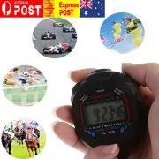 Digital Professional Handheld LCD Chronograph Sports Timer Stopwatch with String