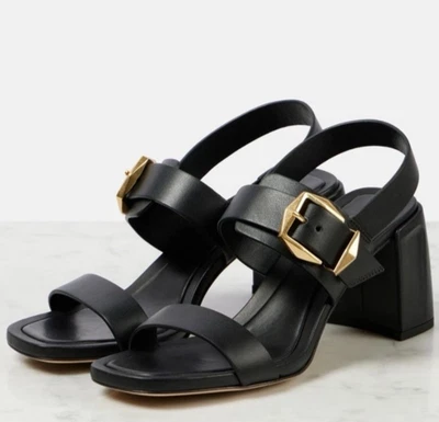 Jimmy Choo Hawke 70 Black Gold EU 38 MSRP $895
