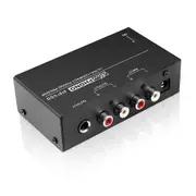 Ultra-Compact Phono Preamp Preamplifier With Rca Input & Output 1/4Inch TRS Interfaces Preamplificador Turntable Preamp PP400 EU Plug