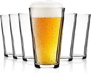 Drinking Glasses 22 oz, Beer Pint Glasses Set of 6. Large Beer Pint Glass Capacity, Highball Glasses Water Glasses Glass Cups Cup Sets,Perfect for Cold Beverages, Soda, Water Used in Bar