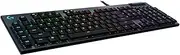 Logitech G815 LIGHTSYNC RGB Mechanical Gaming Keyboard with Low Profile GL Clicky key switch, 5 programmable G-keys, USB Passthrough, dedicated media control - Clicky,Black