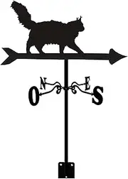 Weather Vanes Wind Vane Wind Direction Indicator Weathercock Stainless Steel with Coating for Outdoor Decor Craft