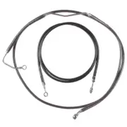 Black +14" Clutch & Brake Line Bsc Kit 2017 & Up Harley-Davidson Road King w/ABS