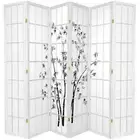Zen Garden Room Divider Screen White 6 Panel