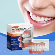 unbrand Silicone resin denture setdental beauty sets, enhance smile beauty, comfortable material dentures 3pcs