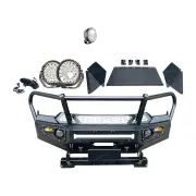 4X4FORCE Premium Armor 3 Loop Bumper Bullbar Drive Lights for Isuzu D-Max 21-23
