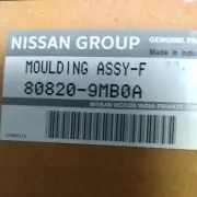 Genuine Nissan Belt Molding 80820-9MB0A 14-19 Versa Note OEM NEW 808209MB0A