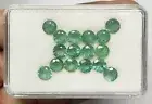 Natural Emerald 5.5x5.5 mm 9.50 cts. Loose Round Lot - Green Emerald Round Cut