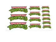 CUSTOM STICKERS for Vintage Teenage Mutant Ninja Turtle LOGO TMNT - 13 in TOTAL!