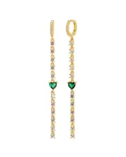 Gabi Rielle 14K Over Silver Earrings