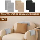 5Pcs Sofa Armrest Cover with Side Storage Pockets Lambswool Sofa Arm -