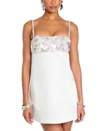 Retrofete Lark Sequin Floral Mini Dress