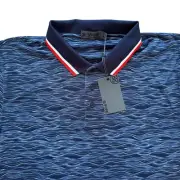G/FORE G4 WAVE TECH JERSEY RIB COLLAR PERFORMANCE GOLF POLO MEN’S SIZE XL BLUE
