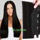 Thick ONE PIECE Real Clip In Remy Human Hair Extensions 3/4 Full Head Weft White