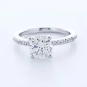 2.17ct E-VS1 Round Natural Certified Diamonds 14k Classic Engagement Ring Set