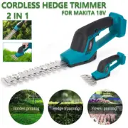 2-in-1 Cordless Hedge Trimmer Garden Pruner Edger Shears for Makita 18V Battery
