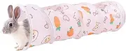 Bunny Tunnel - Portable Folding Design Rabbitt hideoutt | Adorable Cartoon Pattern Rabbitt Toys | Rabbitt Tunnel Suitable for Dwarf Rabbits, Hamster, Kitten