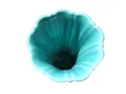 FIESTA WARE 9-1/2" TURQUOISE FLUTED FLOWER VASE