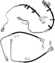 TRQ Front and Rear Brake Hose Set Compatible with 02-05 Ford Explorer Mercury Mountaineer