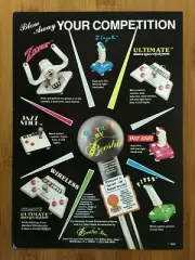 1988 Video Game Controllers Print Ad/Poster Zoomer Superstick Commodore NES Sega