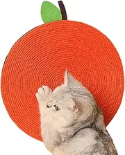 Cat Scratcher Pad Bed | Anti-Slip Sisal Pet Scratching Board,Furniture Protection Orange Shape Sisal Cat Scratcher Mat for Exercise Play Toy