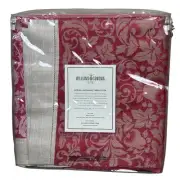 Williams Sonoma Spring Jacquard Tablecloth Paisley Fruit Linen 70" x 108"