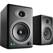 Audioengine A5+ Wireless Powered Bookshelf Speakers - Black Satin