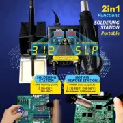 LCD Display Heat Gun Electric Hot Air Gun Temperature Soldering Iron Station New