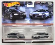 HOT WHEELS CAR CULTURE 2-PACK BUGATTI VEYRON AND '16 BUGATTI CHIRON REAL RIDERS!