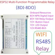 8-Ch Wifi Relay Module with ESP32 for Arduino IOT Network Expansion Board