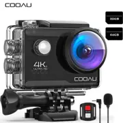 COOAU 4K Ultra HD Sport Action Camera 20MP 170 Degrees Wide Angle Waterproof DV