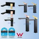 Basin Mixer Wall Tap Vanity Sink Bath Water Spout Brass Black Gold Faucet