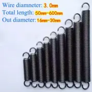 Wire Dia 3mm Extension spring Tension Expansion Extending Spring Length 50~600mm