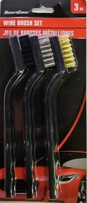 Driver's Choice Medium to HEAVY DUTY cleaning WIRE BRUSH SET