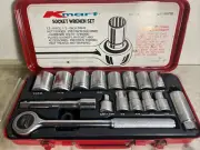 Vintage Kmart Auto Socket Ratchet Wrench set