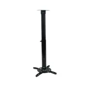 Black Projector Mount Bracket Extendable 50-77cm suits Flat or Angled Ceiling