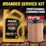 Ryco Oil Filter 5L APX10W40 Engine Oil Service Kit for Citroen C4 1.6 HDI 05-On
