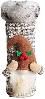 Christmas Wine Covers - Soft Christmas Wine Bottle Costume - Christmas Wine Bag, Swedish Tomte Gnomes, Cute Wine Bottle Covers for Christmas Table