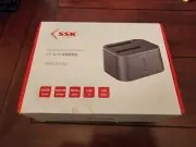 SSK Dual Bay Hard Disk Docking Station for 2.5" & 3.5" Internal Hard Drives SSK