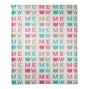Creative Products Meow 30 x 40 Coral Fleece Blanket