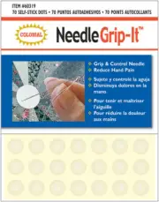 Needle Grip-It Flexible Self-Adhesive Dots 70/Pkg