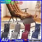 Sun Lounger Sunbed Cushion Pad Garden In/Outdoor Beach Recliner Chair Seat Pads