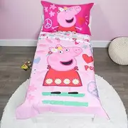 Peppa Pig - Be Nice & Kind 4 Pc Toddler Bed Set, Pink